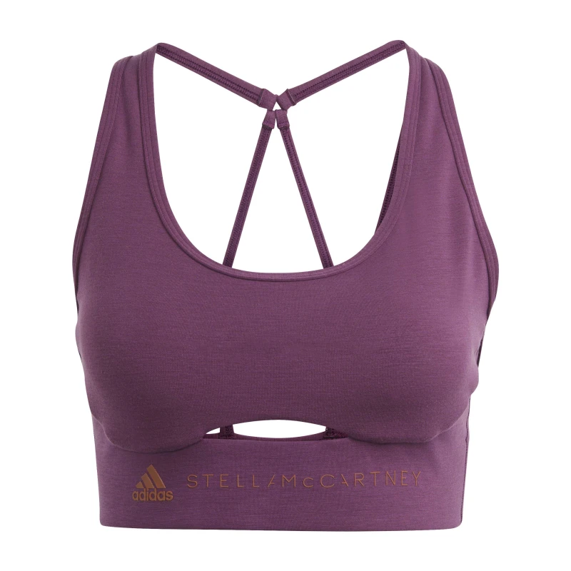 Image of adidas Asmc Tst Non Wired Medium Impact Sports Bra Red female 6 (XXS)