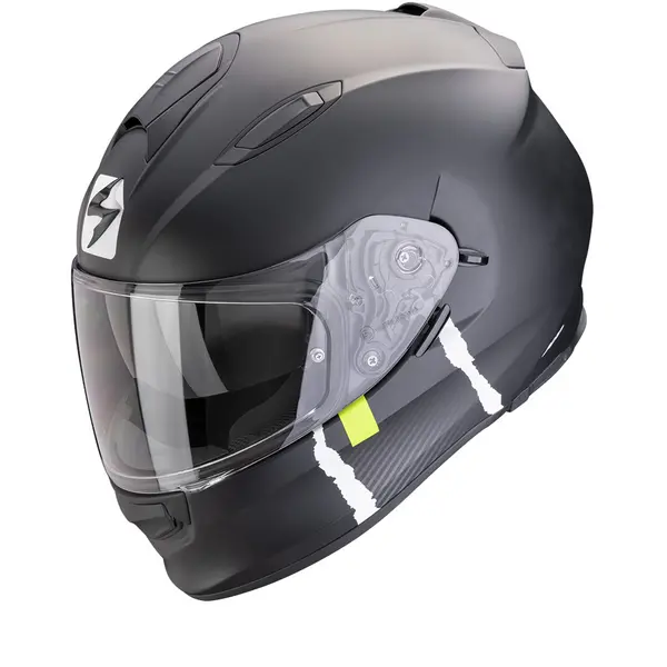 Scorpion EXO-491 Code Matt Black-Silver Full Face Helmet 2XL