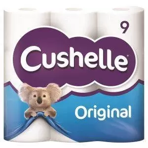 image of Cushelle Original Toilet Roll 9 Pack NWT3192