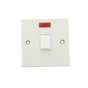 Image of SMJ Flush DP Neon Switch 30A Clam Pack
