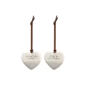 Image of Sisters One to Keep, One to Share Ornament Set