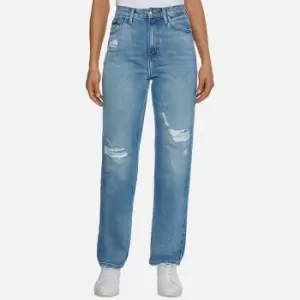 Image of Tommy Hilfiger Womens Balloon Jeans Circular - Worn Beige - W28/L30