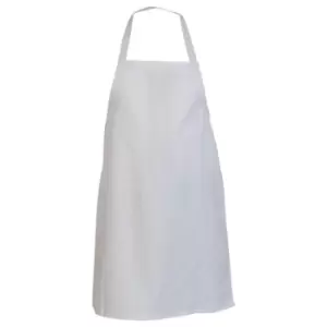 image of Absolute Apparel Adults Workwear Full Length Apron (One Size) (White)