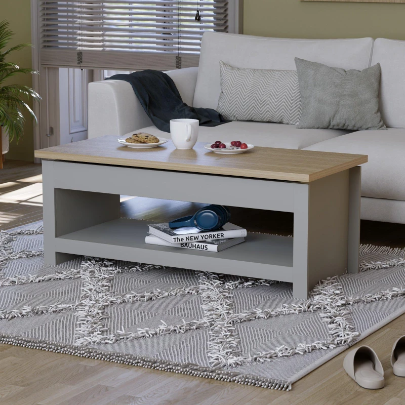 Image of Lassic Vida Designs Arlington Sliding Top Coffee Table Grey unisex One Size