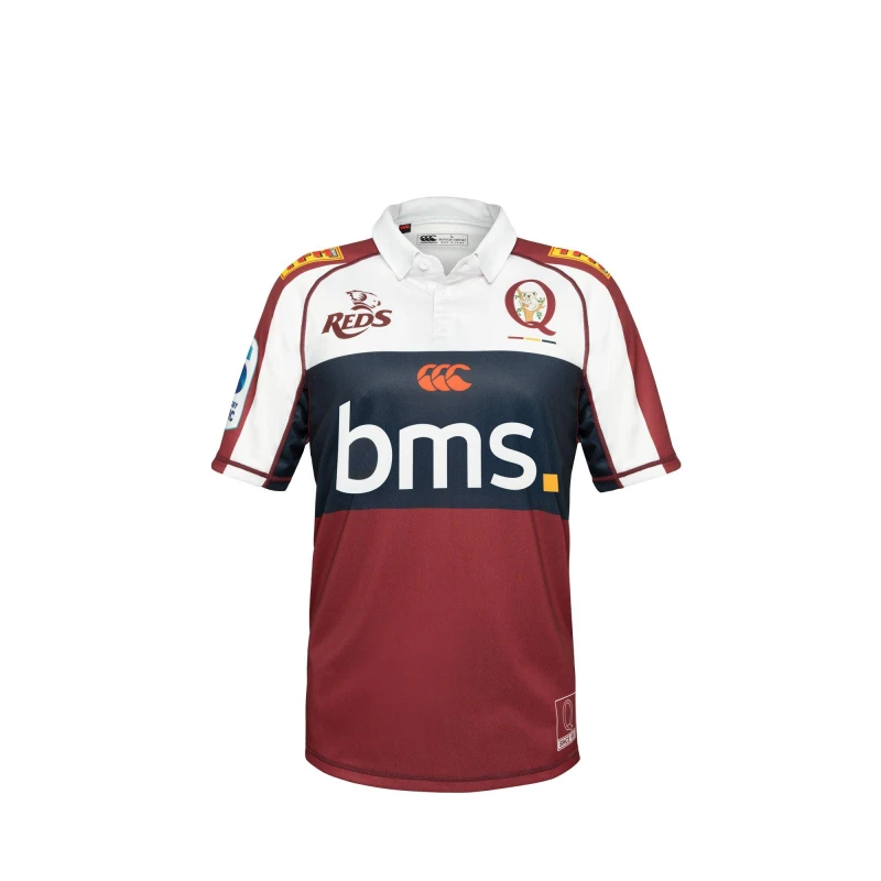 Image of Canterbury Queensland Reds Home Shirt 2025 Adults Red S