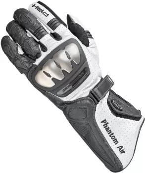 Held Phantom Air Motorcycle Gloves, black-white, Size 2XL, black-white, Size 2XL