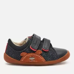 Image of Clarks Toddlers Roamer Bear Shoes - Navy Suede - UK 5.5 Kids