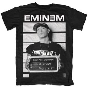 image of Eminem - Arrest Mens X-Large T-Shirt - Black