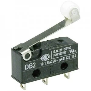 Image of Cherry Switches Microswitch DB2C A1RC 250 V AC 10 A 1 x OnOn IP67 momentary
