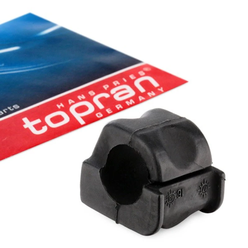 Image of TOPRAN 108 995 Stabilizer Bushes Front Axle Right, Rubber Mount Anti-roll Bar Bush Kit (1334)