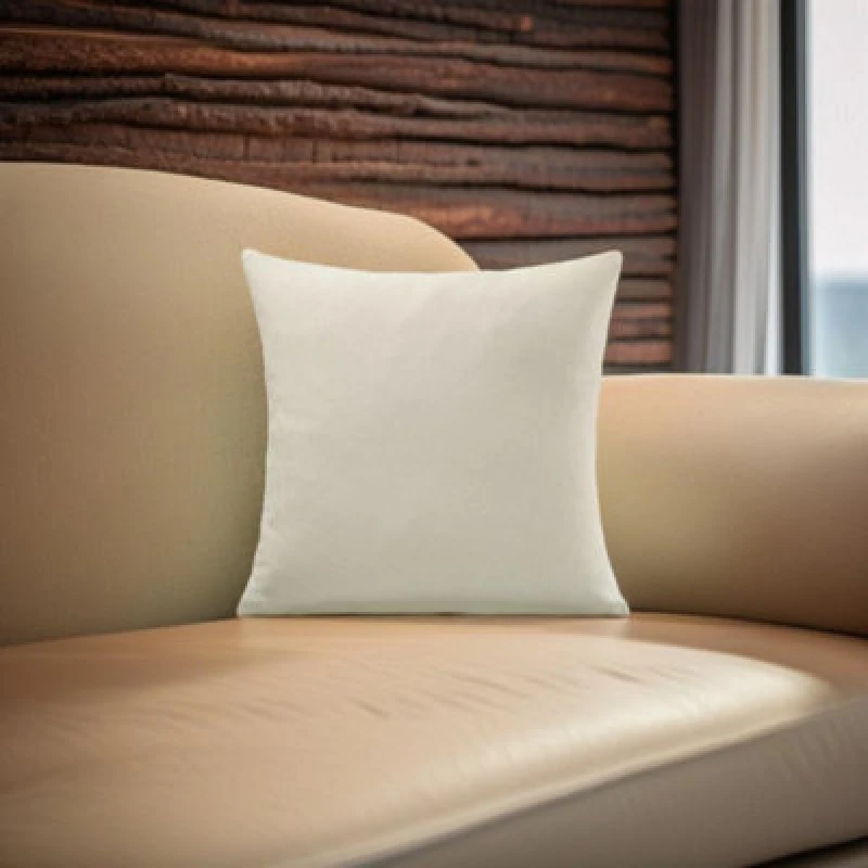 Image of Luxury Living Velvet Chenille Cushion Cream