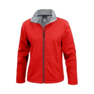 image of Result Core Ladies Soft Shell Jacket (2XL) (Red)