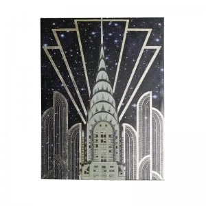 Image of Gold Chrysler High Gloss Canvas with Gold Foil