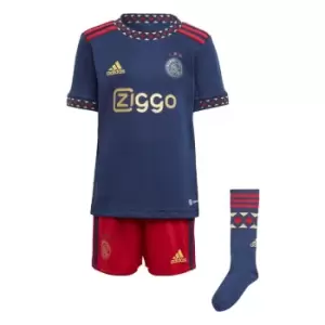 Image of adidas Ajax Amsterdam 22/23 Away Mini Kit Kids - Team Navy Blue 2