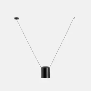 Image of Attic Decorative Hanging Ceiling Pendant Matt Black 1x E27 / 175cm x 200cm