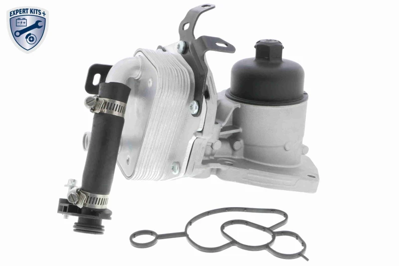 Image of VEMO V48-60-0007 Oil Cooler with gasket/seal, without pressure switch, EXPERT KITS + Oil Cooler,engine oil (469)