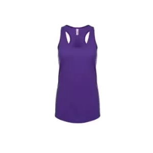 Image of Next Level Womens/Ladies Ideal Racer Back Tank Top (M) (Purple Rush)