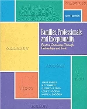 Image of families professionals and exceptionality positive outcomes through partne