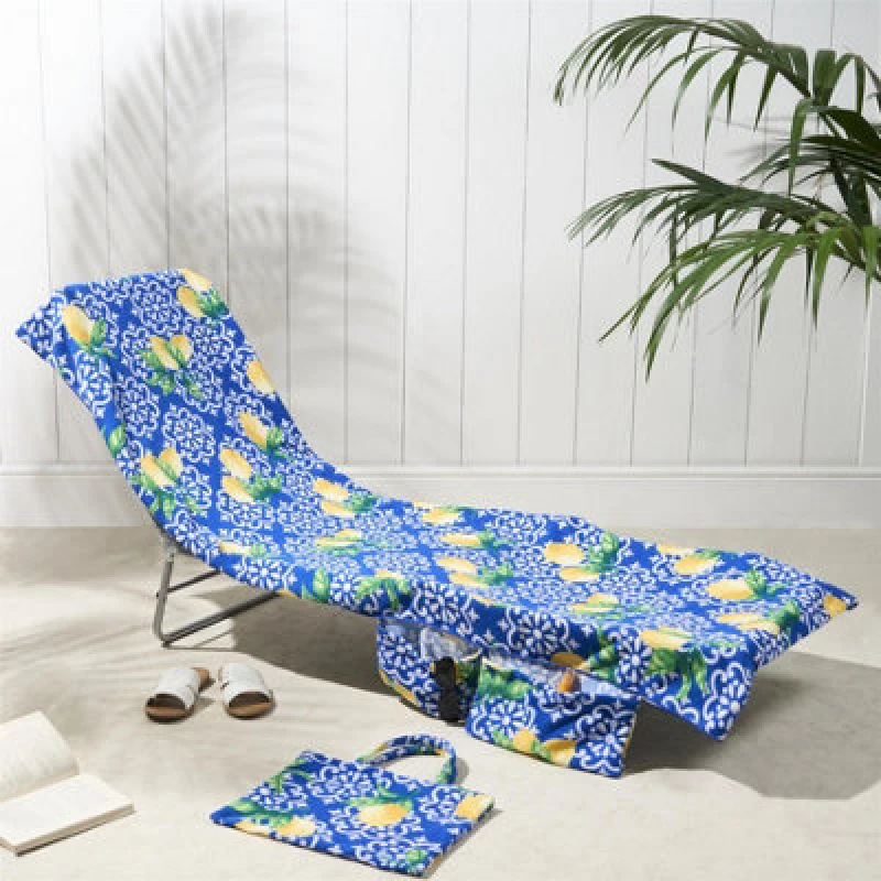 Image of OHS OHS Beach Towel Bag Microfiber Quick Dry Absorbent Soft Large Travel Bath in Dark Navy Dark Navy One Size Unisex 5027434211395