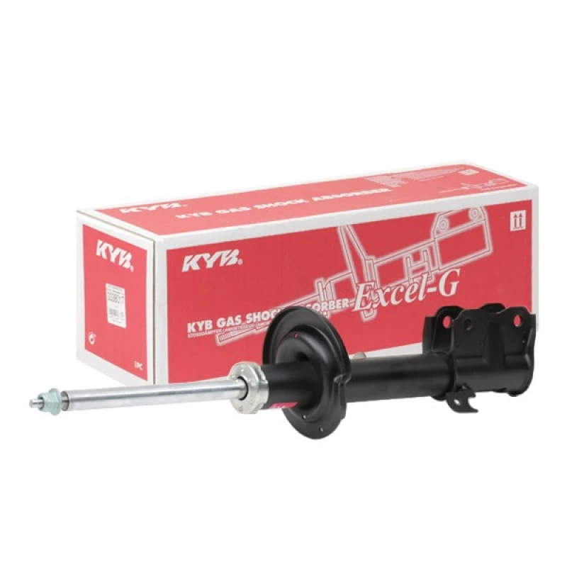 Image of KYB 3338017 Shock absorber Front Axle Left, Gas Pressure, Twin-Tube, Suspension Strut, Top pin Shock Absorber (854)