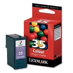 image of Lexmark 35 Cyan Ink Cartridge