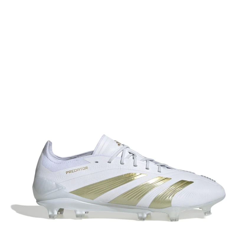 Image of adidas Predator Elite Firm Ground Football Boots White/Gold/Wht male 6 (39.3)