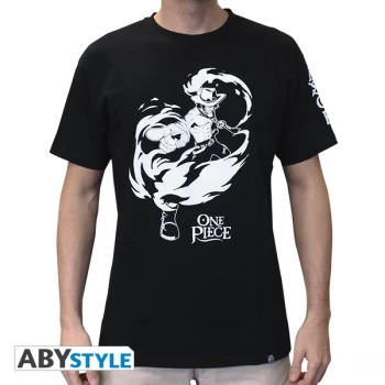Image of One Piece - Ace Mens Large T-Shirt - Black