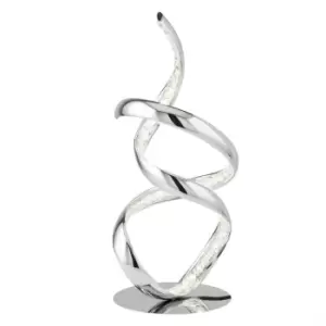 Image of LED 1 Light Table Lamp Chrome, Crystal Glass