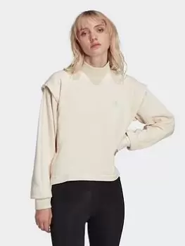 Image of adidas Originals Adicolor Classics Sweatshirt, White, Size 8, Women