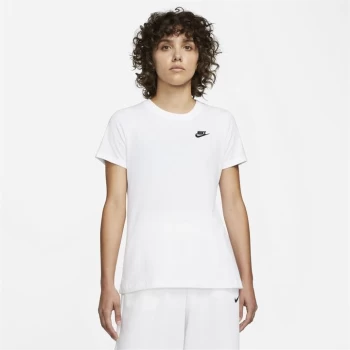 Image of Nike Sportswear Womens Club T-Shirt - White