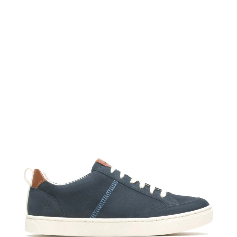 Image of Hush Puppies Mens The Good Low Top Leather Lace Up Trainers - UK 7 Blue male GDE2758NVY7