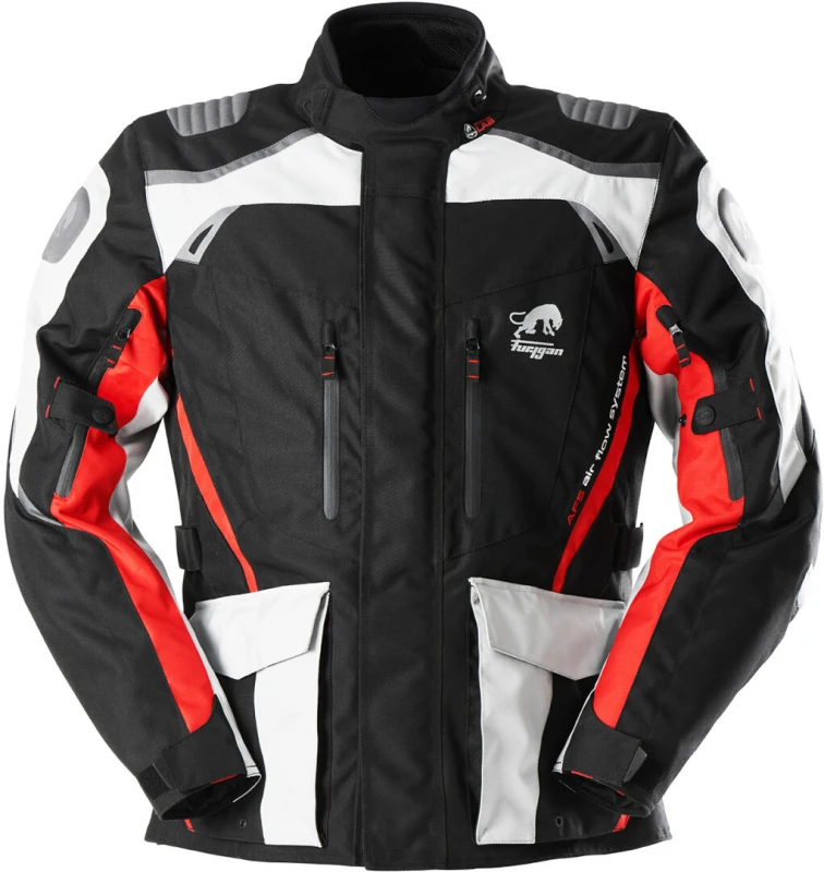 Image of Furygan Apalaches Jacket Black Pearl Red Size M
