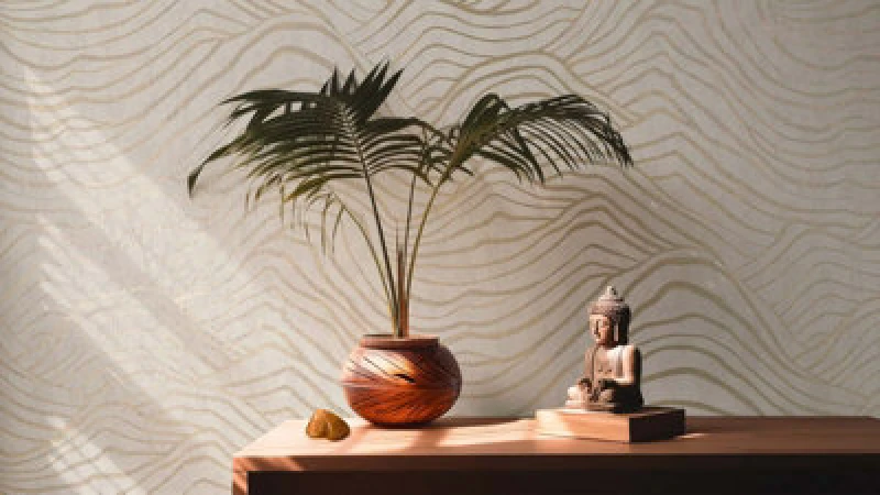 Image of As Creation Bricoflor Non-Woven Wallpaper, Chinoiserie Wallpaper In Beige, Gold, Grey - 10,05 X 0,53 M