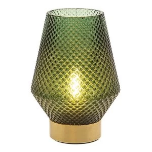 image of Edison LED Diamond Lamp Dark Green