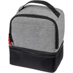 Image of Dual Cube Lunch Cooler Bag (One Size) (Solid Black/Graphite)