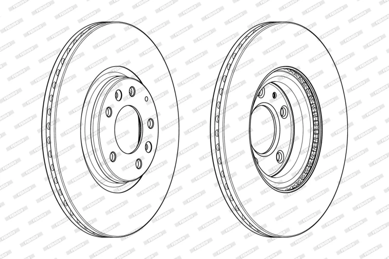 Image of Brake disc FERODO DDF1880C