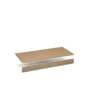 Image of Flux top and plinth finishing panels for triple locker units 1200mm wide - kendal oak