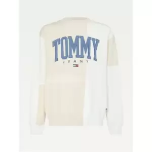 image of Tommy Jeans Tommy Jeans Collegiate Sweatshirt Mens - Beige