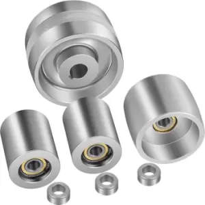 Image of Vevor Belt Grinder 2"x72" Wheel Set 4" Drive 0.94" Bore 3" Track 2" Idler