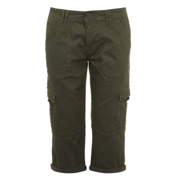 image of SoulCal Crop Utility Trousers Ladies - Green