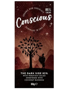 image of Conscious Chocolate Dark Side 85% - 60g (10 minimum)