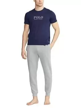 Image of Polo Ralph Lauren Logo Lounge T-Shirt, Navy, Size 2XL, Men