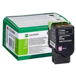 image of Lexmark C2320M0 Magenta Laser Toner Ink Cartridge