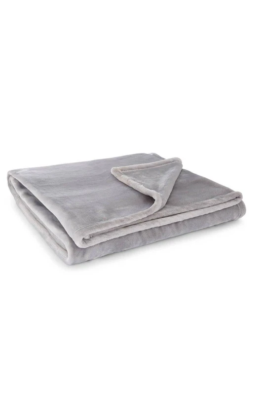 Image of Martex Blanket Collection Martex Sheared Mink Blanket Cool Grey Grey