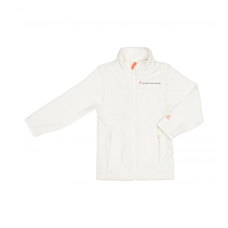 Image of Girl's fleece jacket Peak Mountain Facesare Blanc Female 3 ans