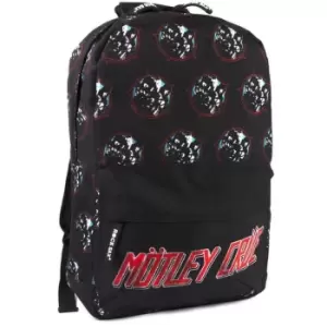 image of Rock Sax Heavy Metal Power Motley Crue Backpack (One Size) (Black/Red)