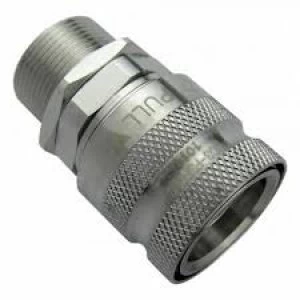 Image of Koolance QD3 No-Spill Quick Release Bulkhead Male 1/4 inch