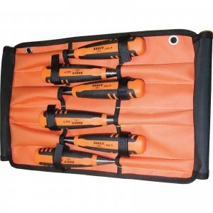 image of Bahco 424 6 Piece Bevel Edge Wood Chisel Set