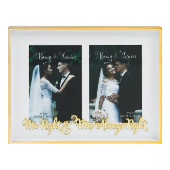 Image of Mr Right Mrs Always Right Double Frame 4x6