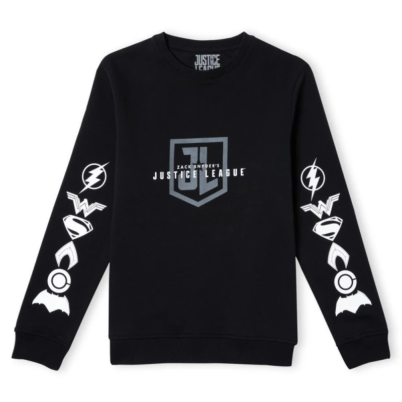 Image of Justice League Zack Snyders JL Unisex Sweatshirt - Black - L